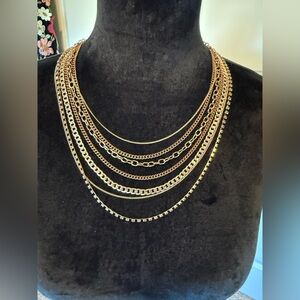 Stella & Dot Rose Gold Multi-Layer Necklace